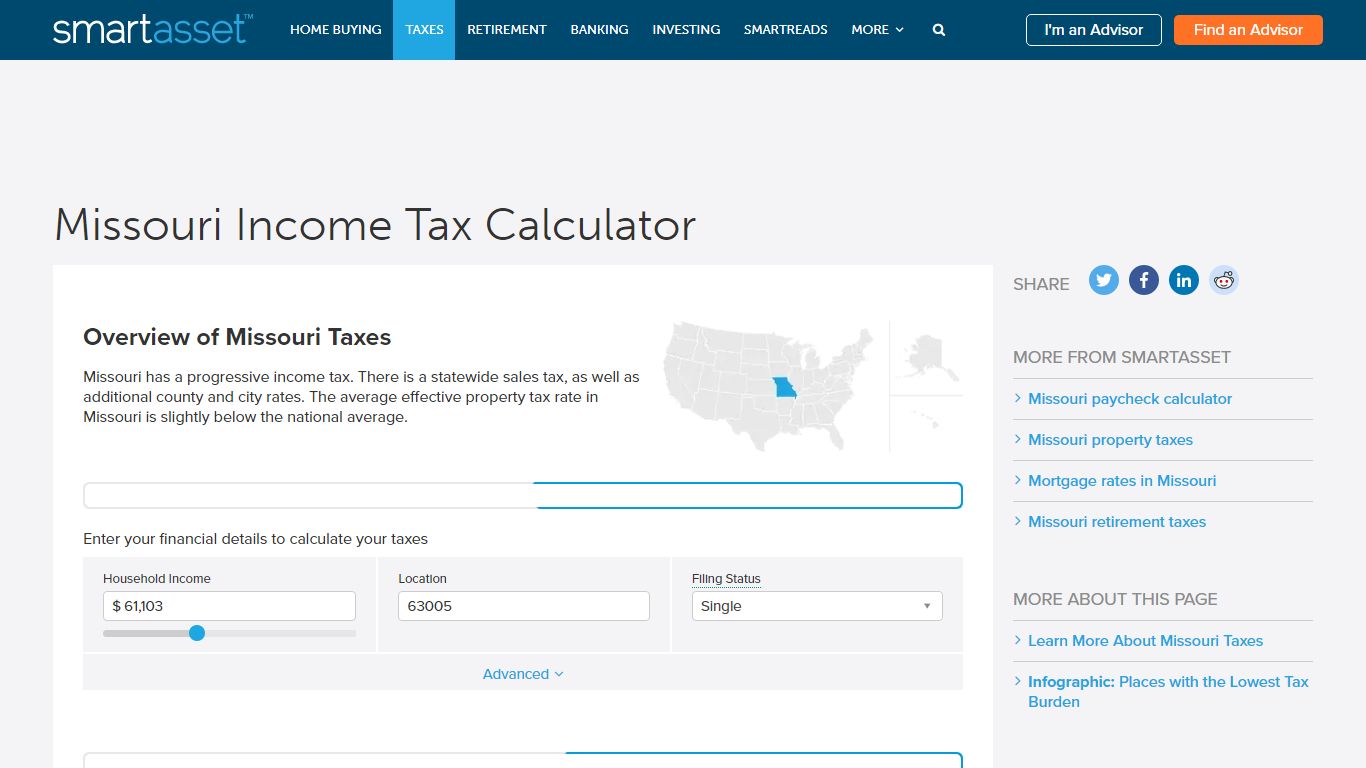 Missouri Income Tax Calculator - SmartAsset