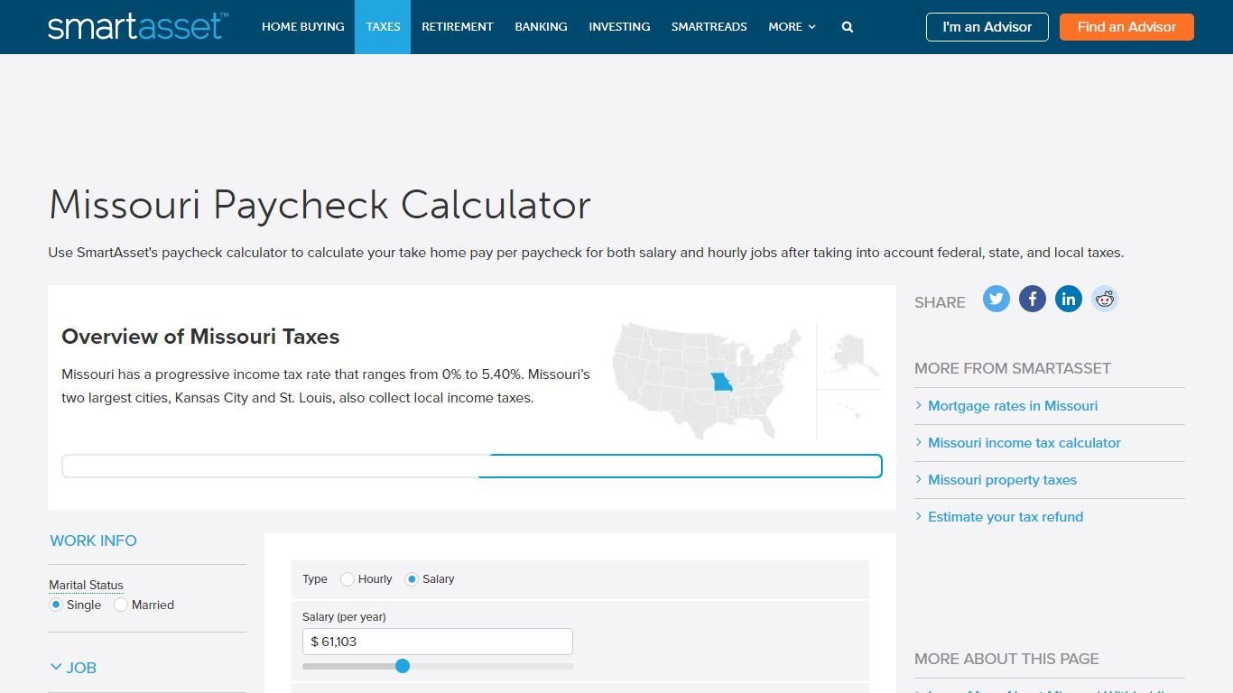 Missouri Paycheck Calculator - SmartAsset